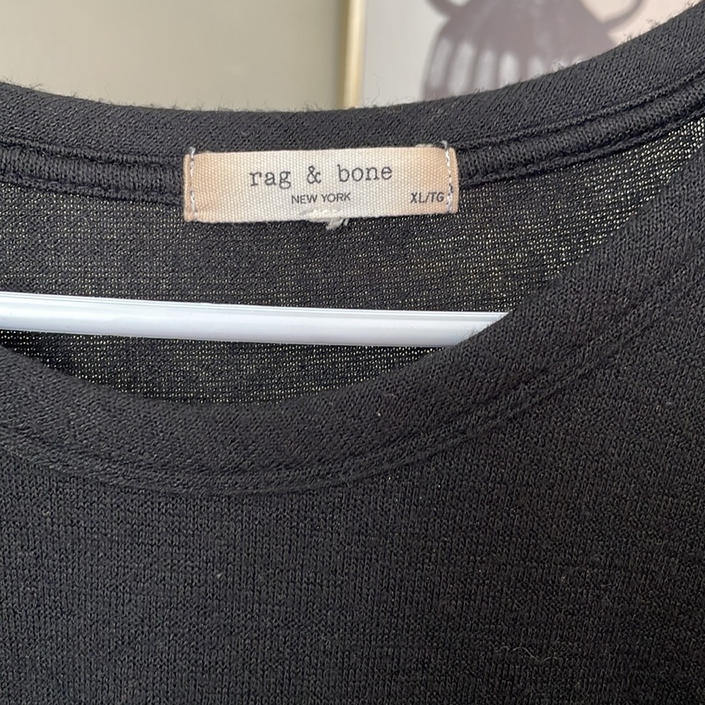 rag & bone Black Long Sleeve Top Women’s XL - Picture 2 of 5